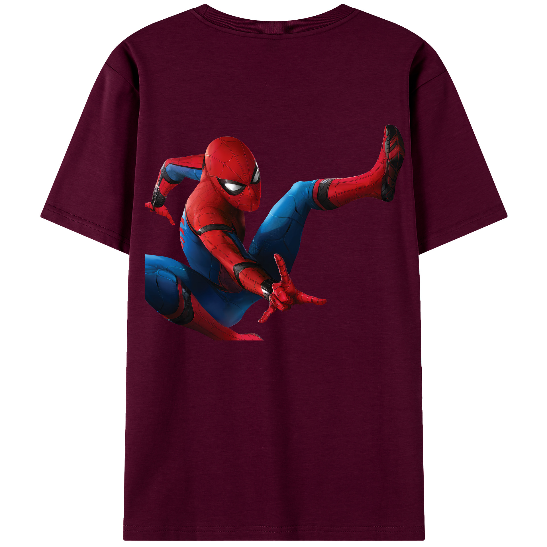 （画像用） Spider Man スパイダーマン レディース半袖Tシャツ(バックプリント)